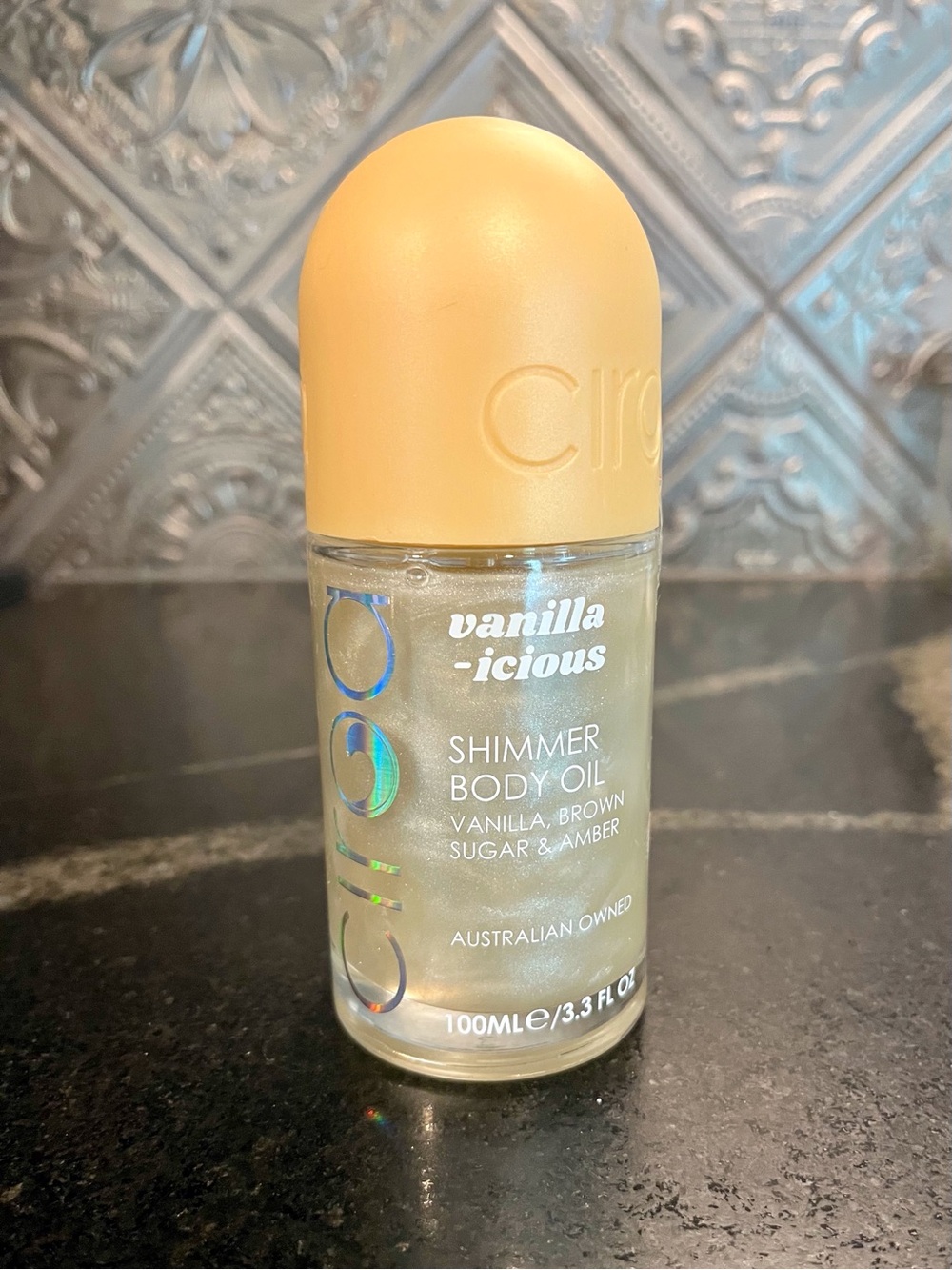 CIROA Vanilla-icious Shimmer Body Oil — vanilla, brown sugar, and amber